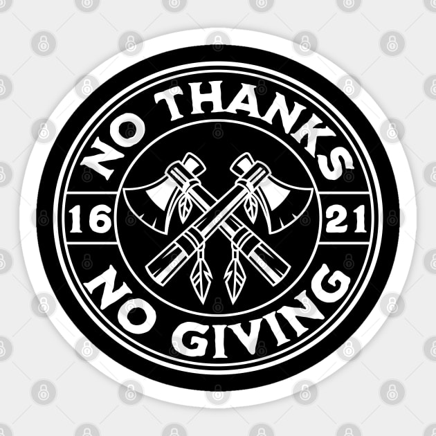 No thanks, no giving Sticker by valentinahramov